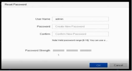 How to reset Hikvision Default Password