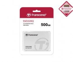 Transcend 500 GB SATA III 6Gb/s SSD220Q 2.5” SSD TS500GSSD220Q