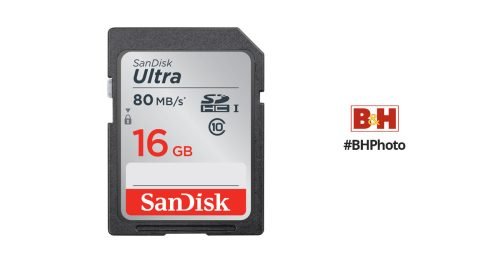 SanDisk Ultra SDHC 16GB 80MB/s Class 10 UHS-I, SDSDUNC-016G-GN6IN