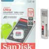 SanDisk MicroSD CLASS 10 98MBPS 128GB W/O ADAPTER, SDSQUAR-128G-GN6MN