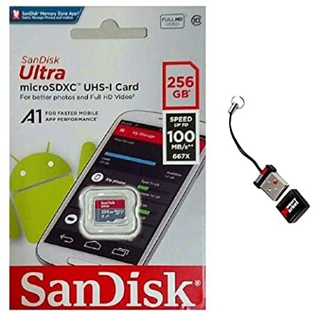 SanDisk MicroSD CLASS 10 98MBPS 256GB,SDSQUAR-256G-GN6MA