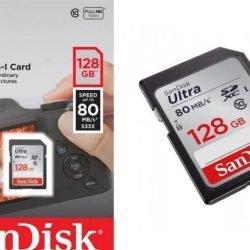 SanDisk Ultra SDXC 128GB 80MB/s Class 10 UHS-I, SDSDUNC-128G-GN6IN