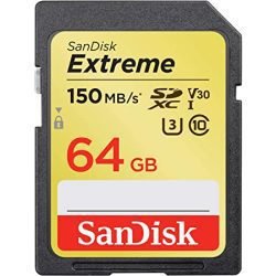 SanDisk Extreme SDXC Card 64GB,SDSDXV6-064G-GNCIN