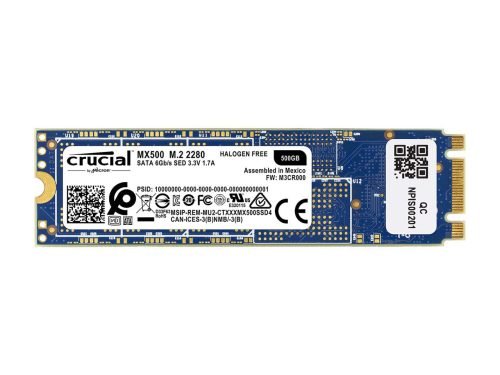 Crucial MX500 500GB 3D NAND SATA M.2 (2280SS) Internal SSD – CT500MX500SSD4