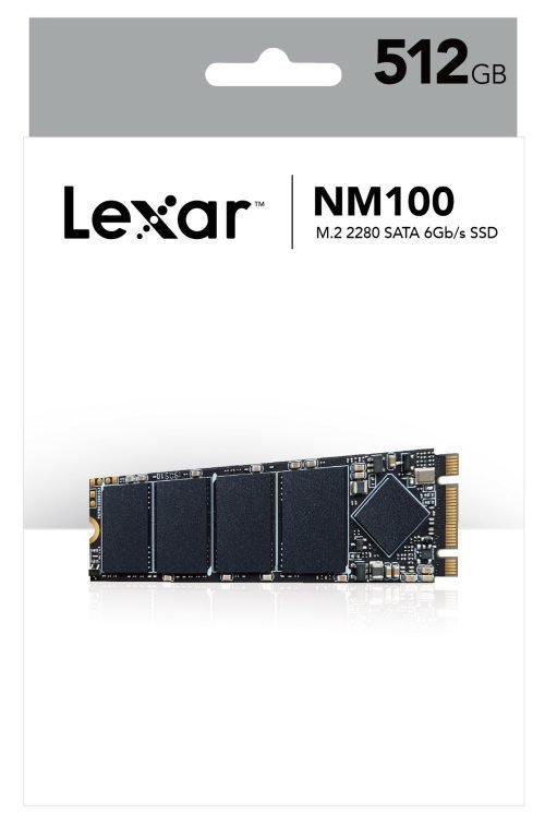 Lexar NM100 Internal SSD M.2 SATA III 2280 512GB – LNM100-512RB