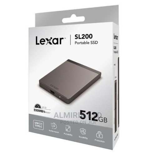Lexar SL200 Portable External SSD 512GB – LSL200X512G-RNNNG