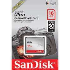 SanDisk Compact Flash Card 16GB,SDCFHS-016G-G46