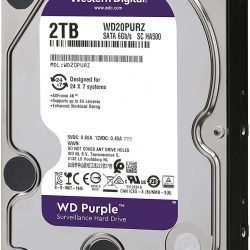 WD Purple Surveillance Hard Drive – 2 TB, 64 MB, 5400 rpm, WD20PURZ