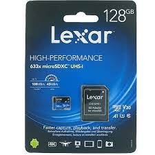Lexar 128GB High-Performance 633x microSDHC/microSDXC UHS-I Card (LSDMI128BB633A)