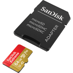 SanDisk Extrim Micro SDHC 64GB+SD ADAPTER
