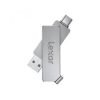 Lexar JumpDrive Dual Drive D30c 32GB USB 3.1 Type-C Silver Pen Drive #LJDD30C032G-BNSNG