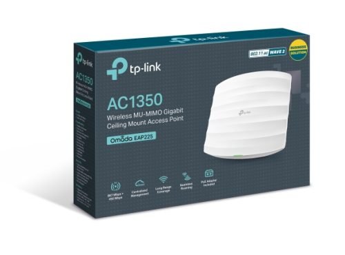 TP-Link TL-EAP225 AC1350 Wireless MU-MIMO Gigabit Ceiling Mount Access Point