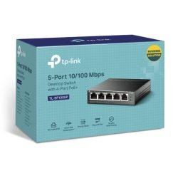 TP-Link TL-SF1005P 5-Port 10/100Mbps Desktop Switch with 4-Port PoE+