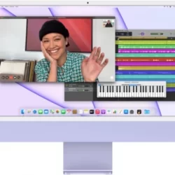 Apple iMac 24" 4.5K M1 Chip 8-Core GPU Magic Keyboard with Touch ID 8GB/256GB