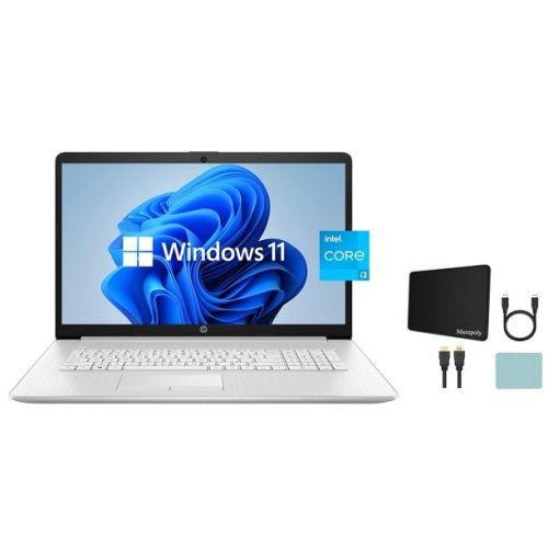2022 HP Pavilion 17 Laptop, 17.3" HD+ Anti-Glare Display, 11th Gen Intel Core i3-1115G4, 8GB RAM, 256 GB PCIe SSD, Windows 11,