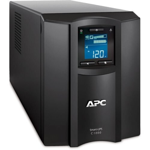 APC Smart-UPS, Line Interactive, 1000VA, Tower, 230V, 8x IEC C13 outlets, SmartSlot, AVR, LCD (SMT1000I)