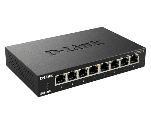 D-Link DGS-108 8-Port Gigabit Unmanaged Switch