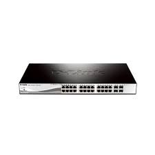 DGS-1210-28, 24-Port 10/100/1000Base-Twith 4 SFP Smart Switch