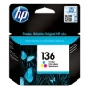 HP 136 Tri-color Original Ink Cartridge