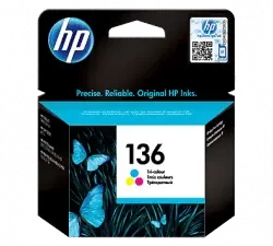 HP 136 Tri-color Original Ink Cartridge