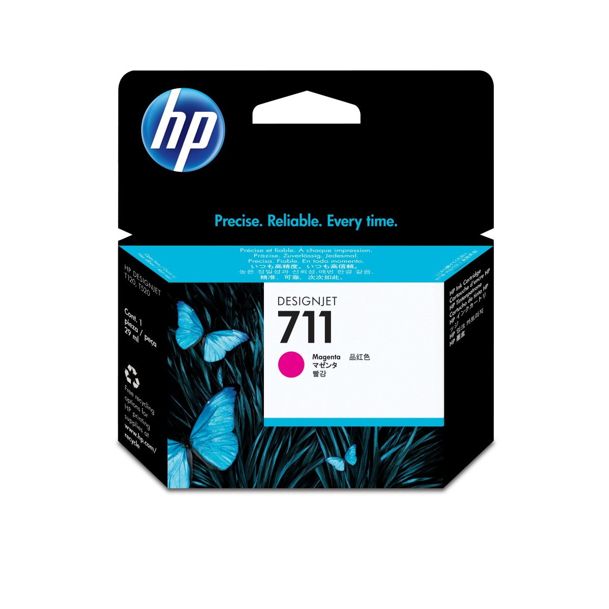 HP 711 29-ml Magenta Ink Cartridge (CZ131A)
