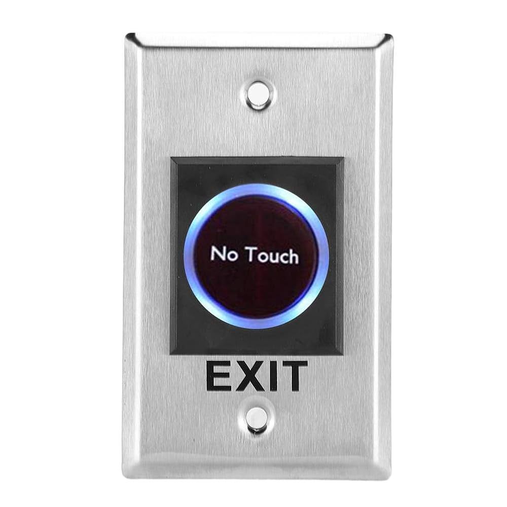 Infrared Sensor No Touch Exit Button – Slim Stainless Steel Touchless ...