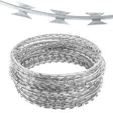 930mm Concertina Razor Coil, Core Wire