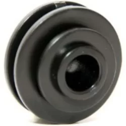 Bobbin Flat Bar Insulator Plastic Black