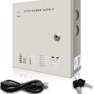 CCTV Camera Power Supply Unit (PSU) 12V – 5A – Closed Enclosure – 4 Channel Output