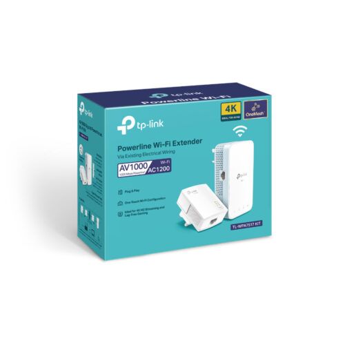 TP-Link TL-WPA7517 KIT AV1000 Gigabit Powerline AC Wi-Fi Kit (AC1200)