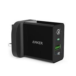 Anker PowerPort +1 – 18W Fast Wall Charger with Qualcomm Quick Charge 3.0 – A2013 – Black