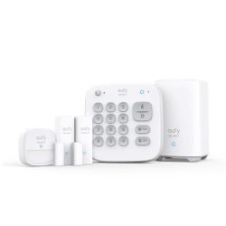 Eufy Security – 5-Piece Home Alarm Kit – Home Security System – T8990 – White