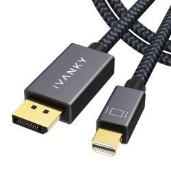 Mini DisplayPort to DisplayPort Cable, BENFEI Mini DP(Thunderbolt Compatible) to DP 6 Feet Cable (Male to Male) Gold-Plated Cord, Supports Supports 4K@60Hz, 2K@144Hz