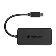 Transcend 4-Port HUB USB 3.1 Gen 1 Type C, Black – TS-HUB2C