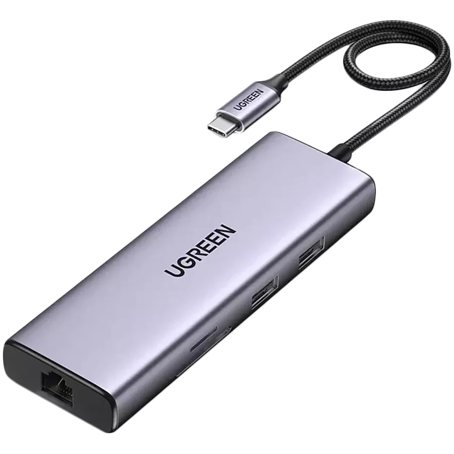 UGREEN USB-C Multifunction Adapter 10 in 1 (Space Gray) – CM179 UG ...