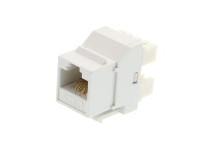 Vention CAT.6 UTP 180 Degree Keystone Jack- White – VEN-IPEW0