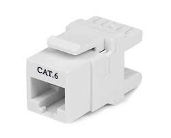 Vention CAT.6 UTP 180 Degree Keystone Jack- White – VEN-IPEW0