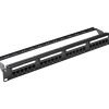 Vention CAT.6 UTP 24 Ports Keystone Patch Panel Black – VEN-KGAB0