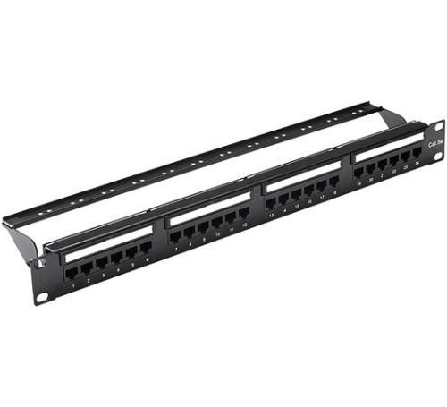 Vention CAT.6 UTP 24 Ports Keystone Patch Panel Black – VEN-KGAB0