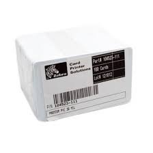 Zebra 104523-111 Premier PVC Card - Zebra white PVC cards, 30 mil (500 cards)