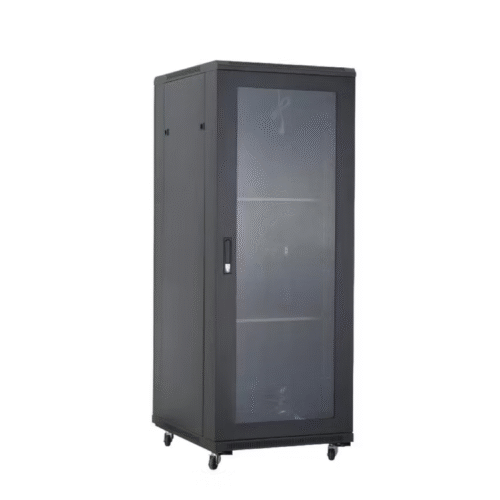 37U Data Cabinet 600 x 600mm Floor Standing with Glass Door
