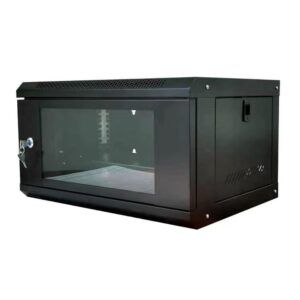 9U Data Cabinet 600 x 450 – Wall-Mount Network Rack Enclosure for Routers, Switches, and DVRs