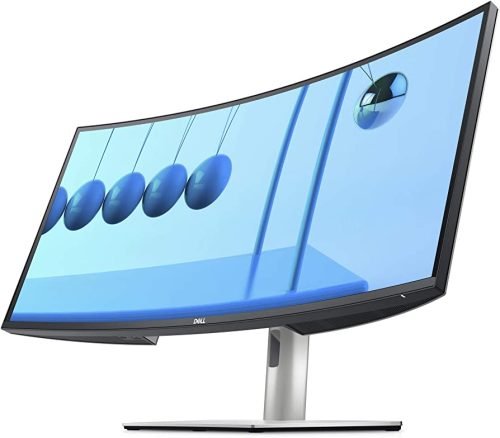 Dell U3421WE UltraSharp Curved, 34.14 Inch Ultrawide Monitor WQHD (3440 x 1440p at 60Hz), in-Plane Switching Technology, 100mmx100mm VESA Mounting Support, Platinum Silver