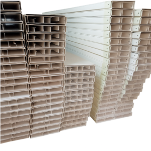 50 mm x 150 mm x 2440 mm Metal Trunking – Powder Coated