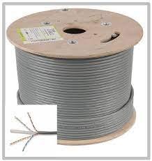 Cat6e UTP Pure Copper Cable Indoor Grey- 305m