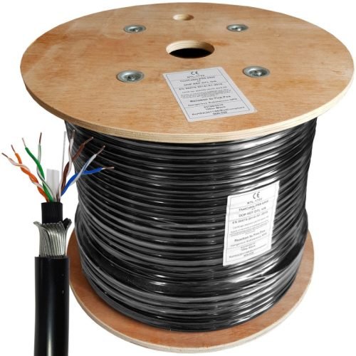 Giganet Cat6 F/UTP Outdoor 305 Meters Black