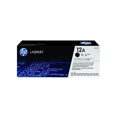 HP 12A (Q2612A) Black Original LaserJet Toner Cartridge