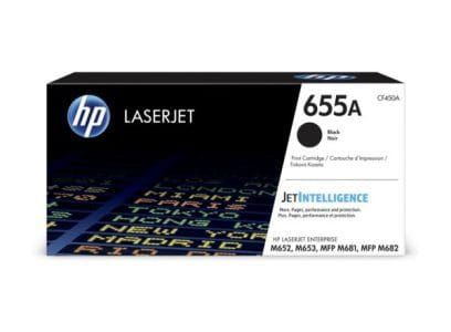 HP 655A Black Original LaserJet Toner Cartridge (CF450A)