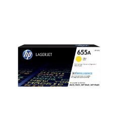 HP 655A Yellow Original LaserJet Toner Cartridge, CF452A