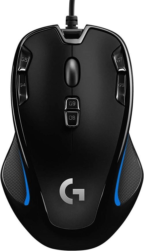 Logitech G300s Optical Ambidextrous Gaming Mouse – 9 Programmable Buttons, Onboard Memory